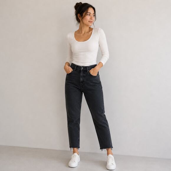 Good American Denim - Good American Black Good Waist Skinny Jeans 12/31